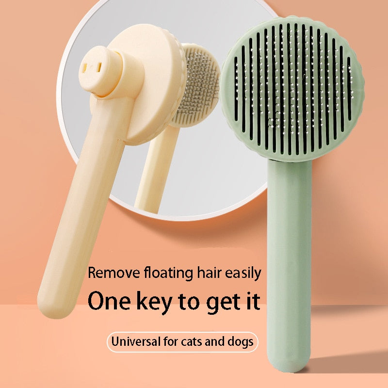 Escova para pelos de limpeza e cuidados de animais de estimação